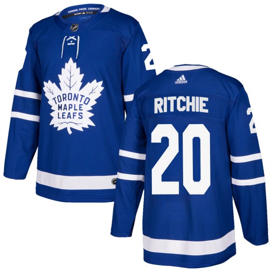 Men's Toronto Maple Leafs #20 Nick Ritchie Adidas Authentic Home Jersey - Blue