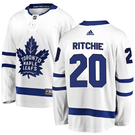 Men's Toronto Maple Leafs #20 Nick Ritchie Breakaway away Replica stitch NHL jerseys