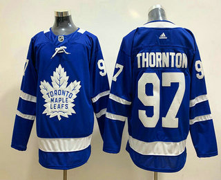 Men's Toronto Maple Leafs #34 Joe Thornton Royal Blue Adidas Stitched NHL Jersey