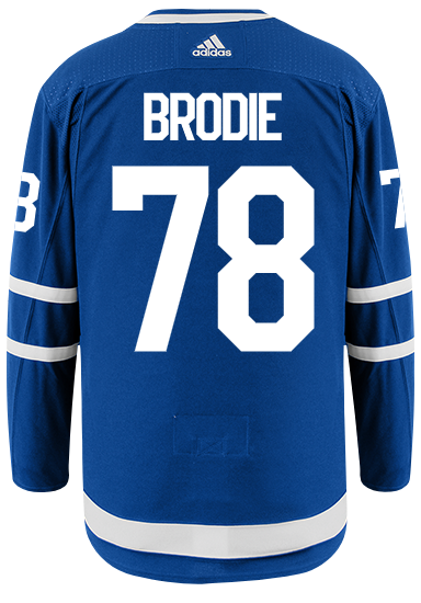 Men's Toronto Maple Leafs #78 TJ BRODIE Royal Blue Adidas Stitched NHL Jersey