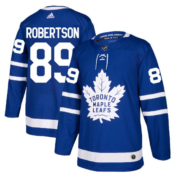 Men's Toronto Maple Leafs #89 Nicholas Robertson Royal Blue Adidas Stitched NHL Jersey