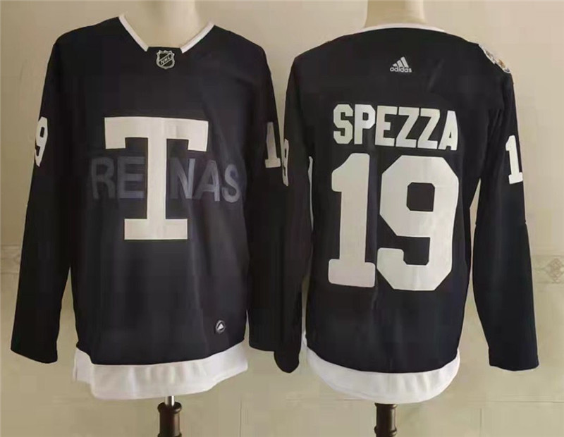 Men's Toronto Maple Leafs 19 Jason Spezza Navy 2022 NHL Heritage Classic Adidas Jersey