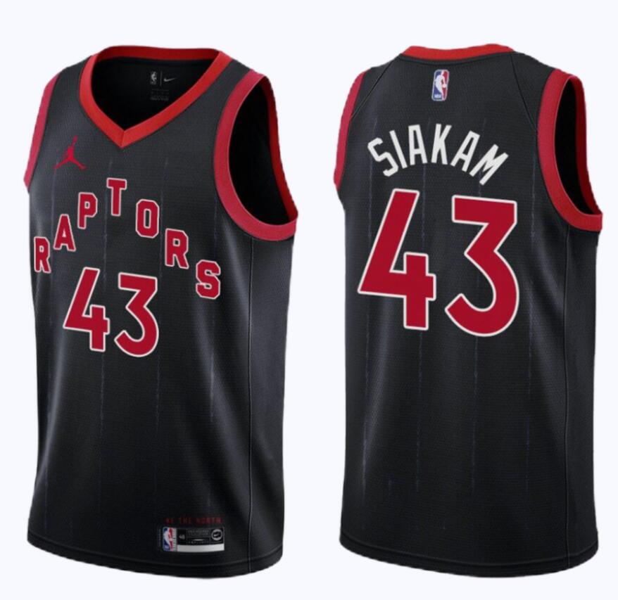 Men's Toronto Raptors Pascal Siakam #43 NBA Swingman Jordan Black Statement Jerseys