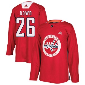 Men's Washington Capitals #26 Nic Dowd Adidas Authentic Practice Jersey - Red