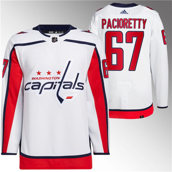 Men's Washington Capitals #67 Max Pacioretty White Stitched Jersey