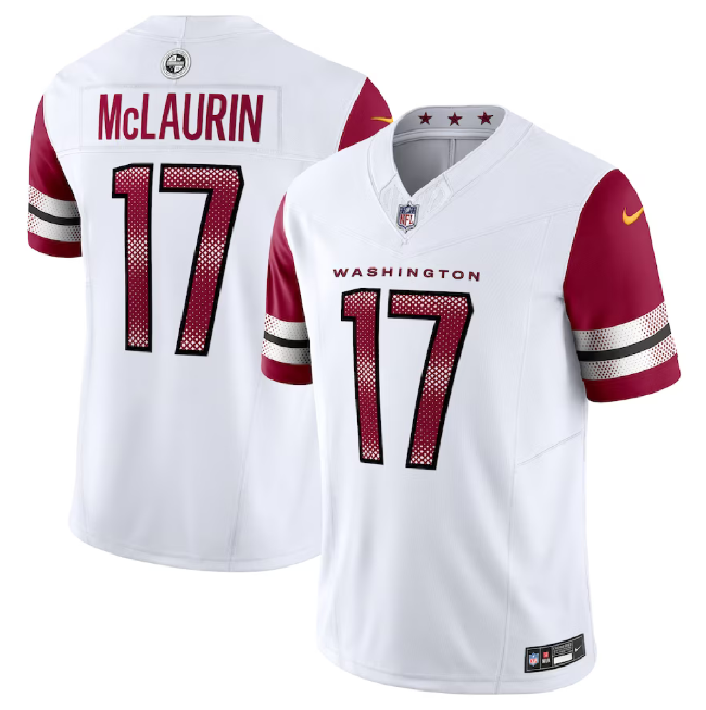 Men's Washington Commanders #17 Terry McLaurin White 2023 F.U.S.E. Vapor Limited Football Stitched Jersey