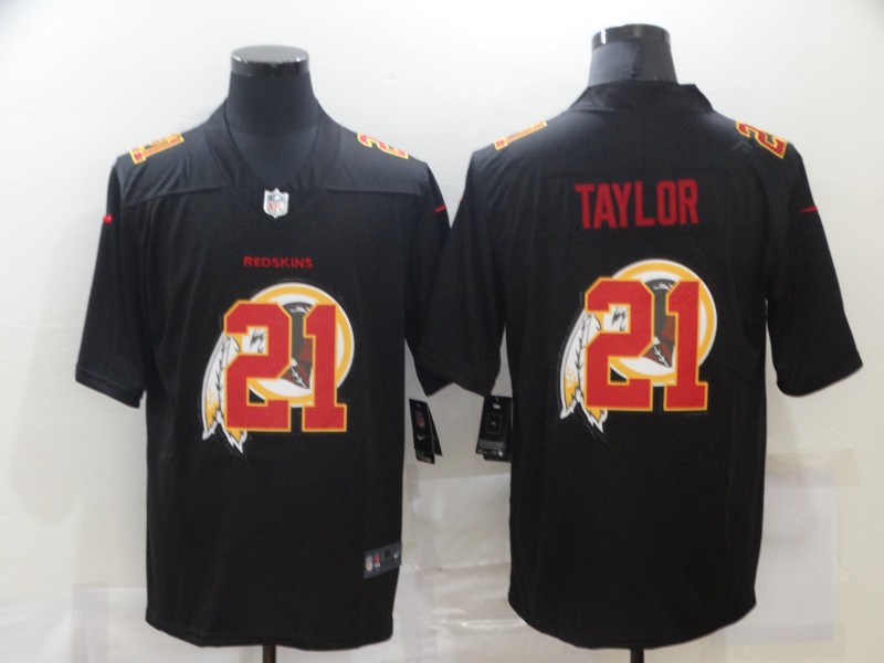 Men's Washington Redskins #21 Sean Taylor Black 2020 Shadow Logo Vapor Untouchable Stitched NFL Nike Limited Jersey