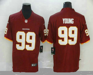 Men's Washington Redskins #99 Chase Young Red 2020 NEW Vapor Untouchable Stitched NFL Nike Limited Jersey