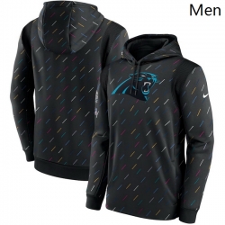 Men Carolina Panthers Nike Charcoal 2021 NFL Crucial Catch Therma Pullover Hoodie