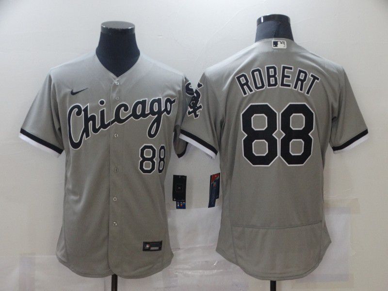 Men Chicago White Sox 88 Robert Grey Elite Nike MLB Jerseys