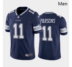 Men Dallas Cowboys #11 Micah Parsons Blue 2021 Draft Jersey