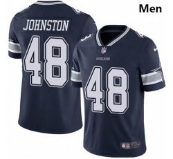 Men Dallas Cowboys #48 Daryl Johnston Nike Vapor Navy Blue Limited Jersey