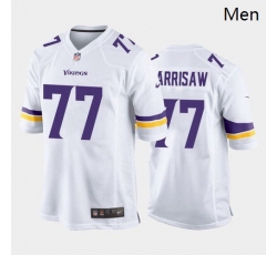 Men Minnesota Vikings #77 Christian Darrisaw Purple White 2021 Draft Jersey