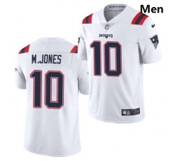Men New England Patriots #10 Mac Jones White 2021 Limited Football Jersey