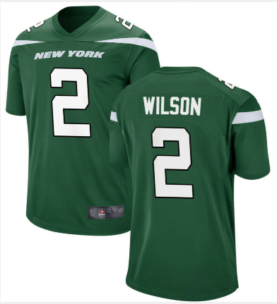 Men New York Jets #2 Zach Wilson Jersey Green 2021 Game Football