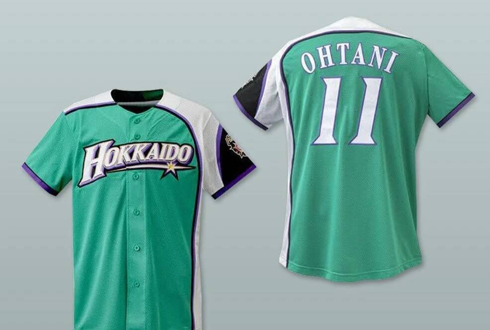 Men Shohei Ohtani #11 Hokkaido Nippon Ham Fighters Baseball Jersey-Green