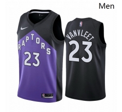 Men Toronto Raptors 23 Fred VanVleet Purple NBA Swingman 2020 21 Earned Edition Jersey