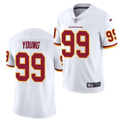 Men Washington Football Team #99 Chase Young White Limited Jersey