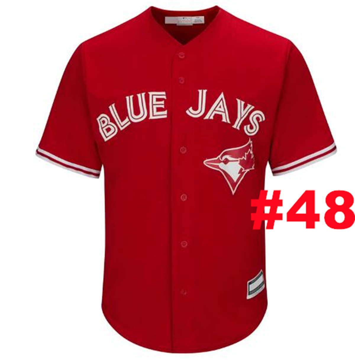 Men's Blue Jays #48 Ross Stripling red Cool Base Jersey