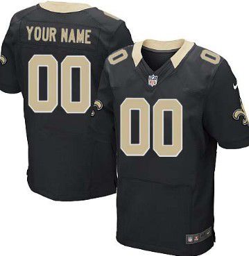 Men's New Orleans Saints Nike Black Customized 2014 Elite Jersey