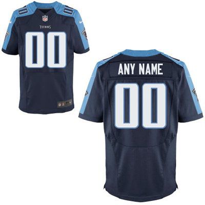 Men's Tennessee Titans Nike Navy Blue Customized 2014 Elite Jersey
