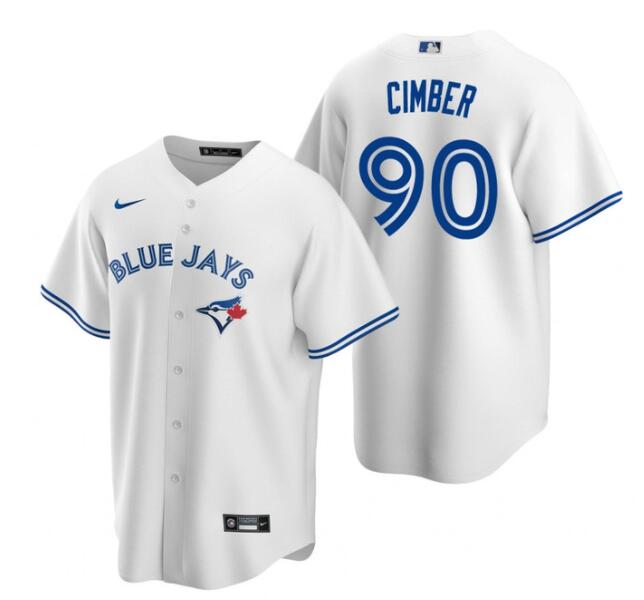Mens Toronto Blue Jays #90 Adam Cimber White Home Nike Jerseys