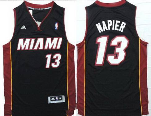 Miami Heat #13 Shabazz Napier Revolution 30 Swingman Black Jersey