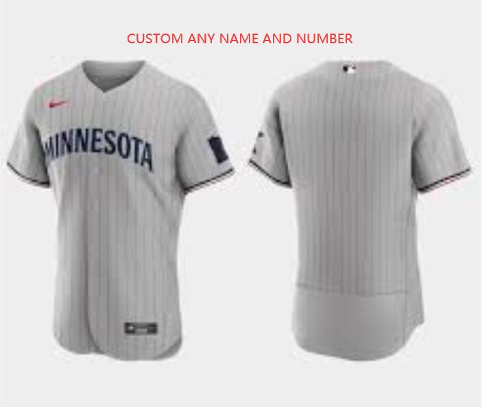 Minnesota Twins Custom 2023 Team Jersey Gray Mlb stiched Fans TOP Custom Jersey