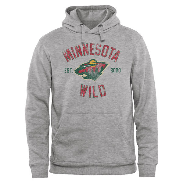 Minnesota Wild Heritage Pullover Hoodie Ash