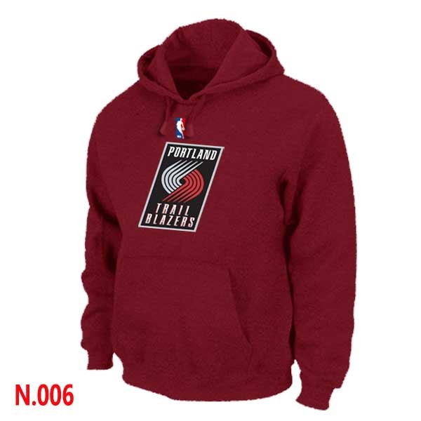 NBA Blazers Pullover Hoodie Red