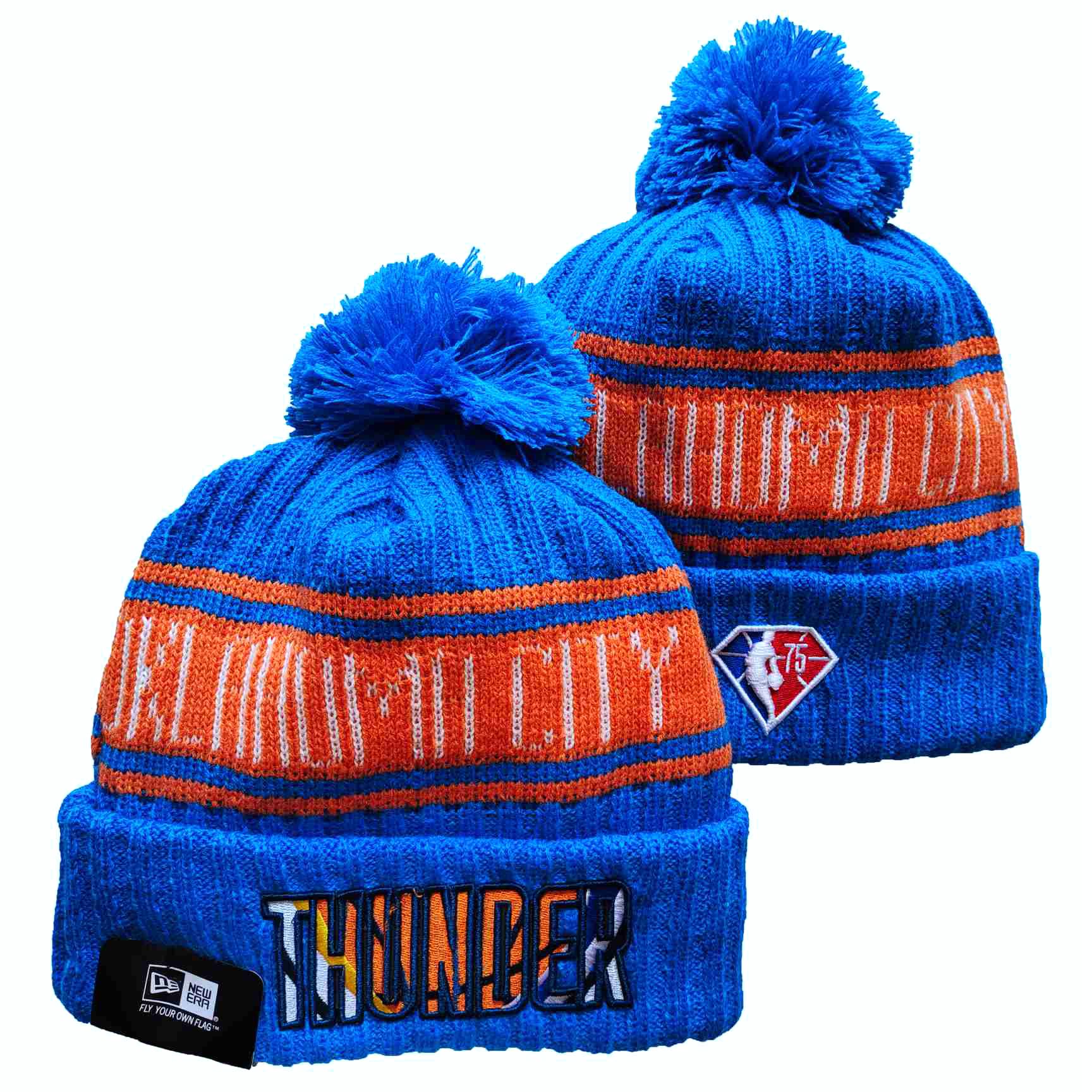 NBA Oklahoma City Thunder Beanies Knit Hats-YD481