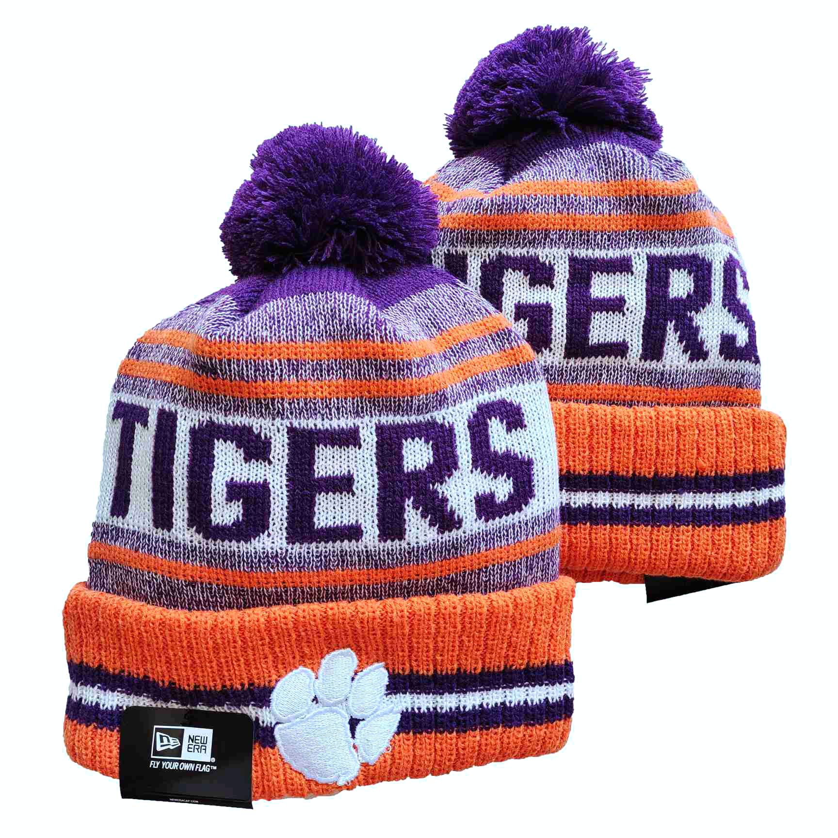 NCAA Clemson Tigers Beanies Knit Hats-YD400