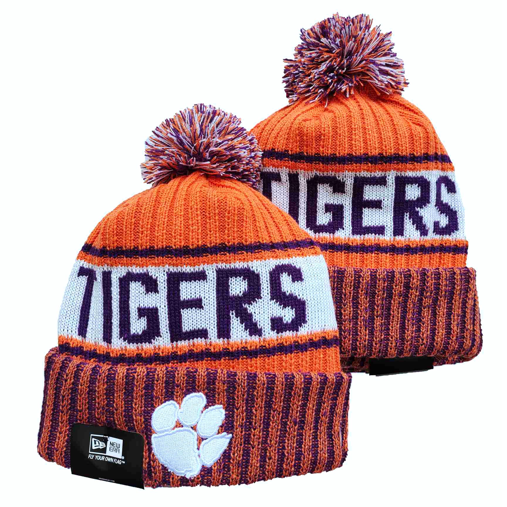 NCAA Clemson Tigers Beanies Knit Hats-YD401