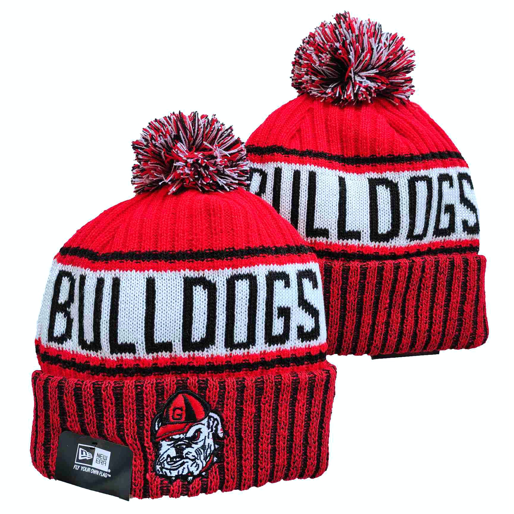 NCAA Georgia Bulldogs Beanies Knit Hats-YD408
