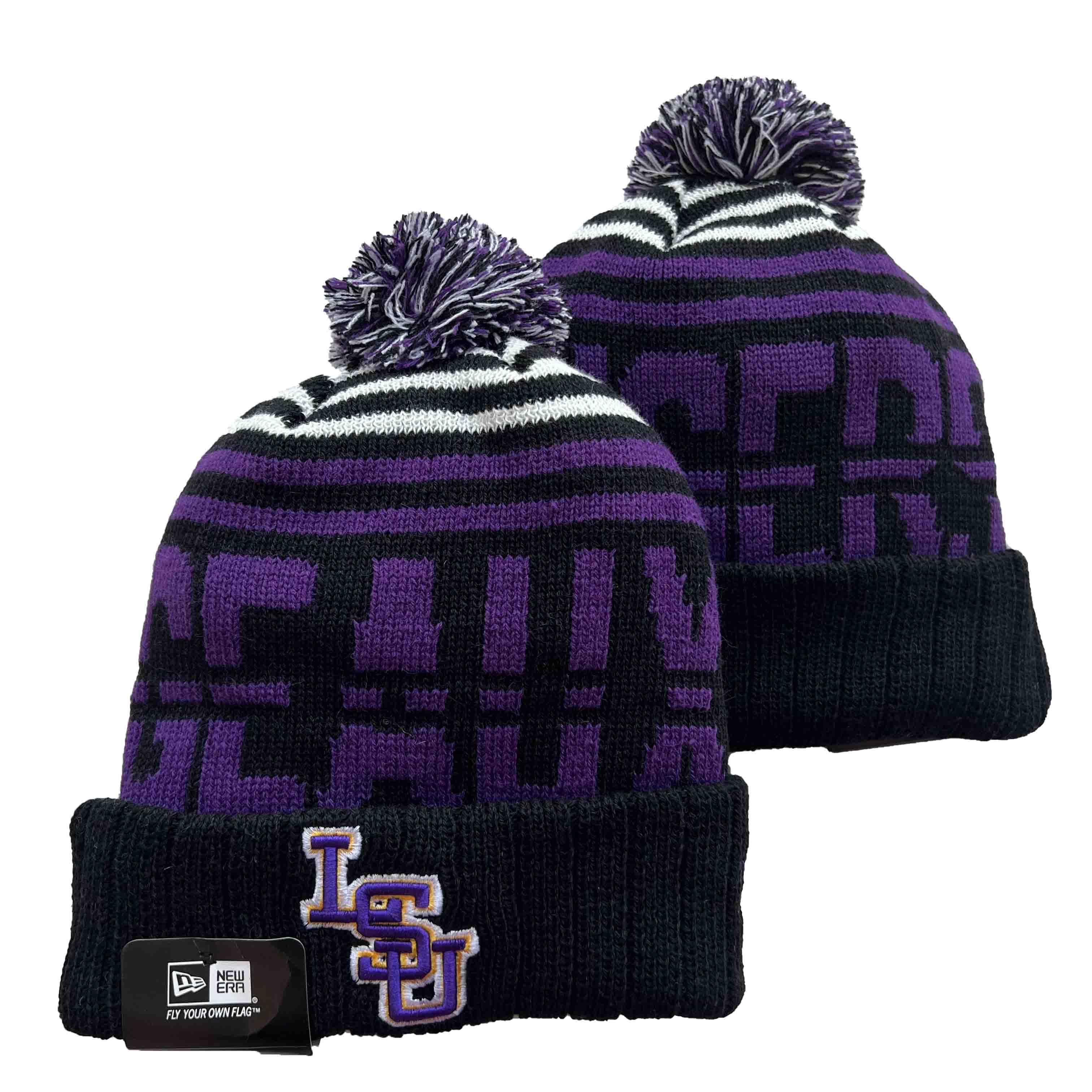 NCAA LSU Tigers Beanies Knit Hats-YD419