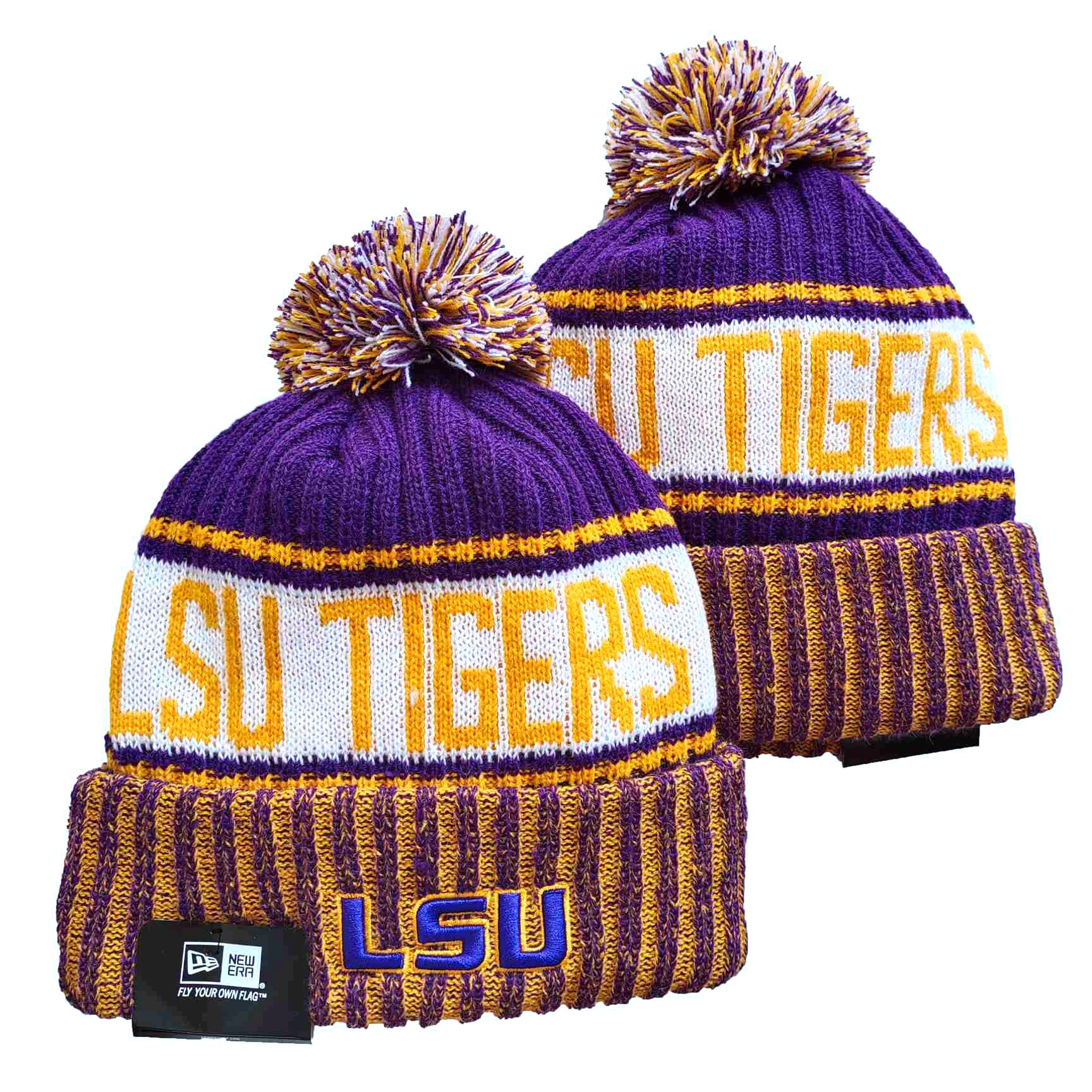 NCAA LSU Tigers Beanies Knit Hats-YD420