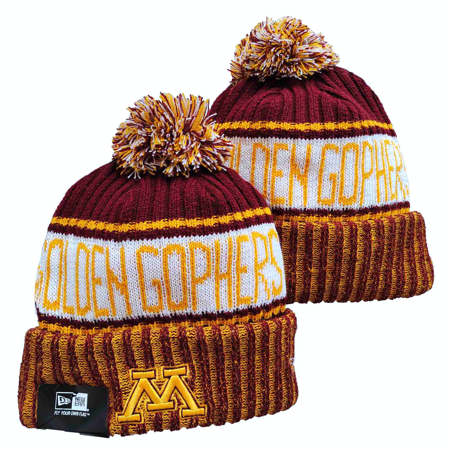 NCAA Maroon Minnesota Golden Gophers Beanies Knit Hats-YD452