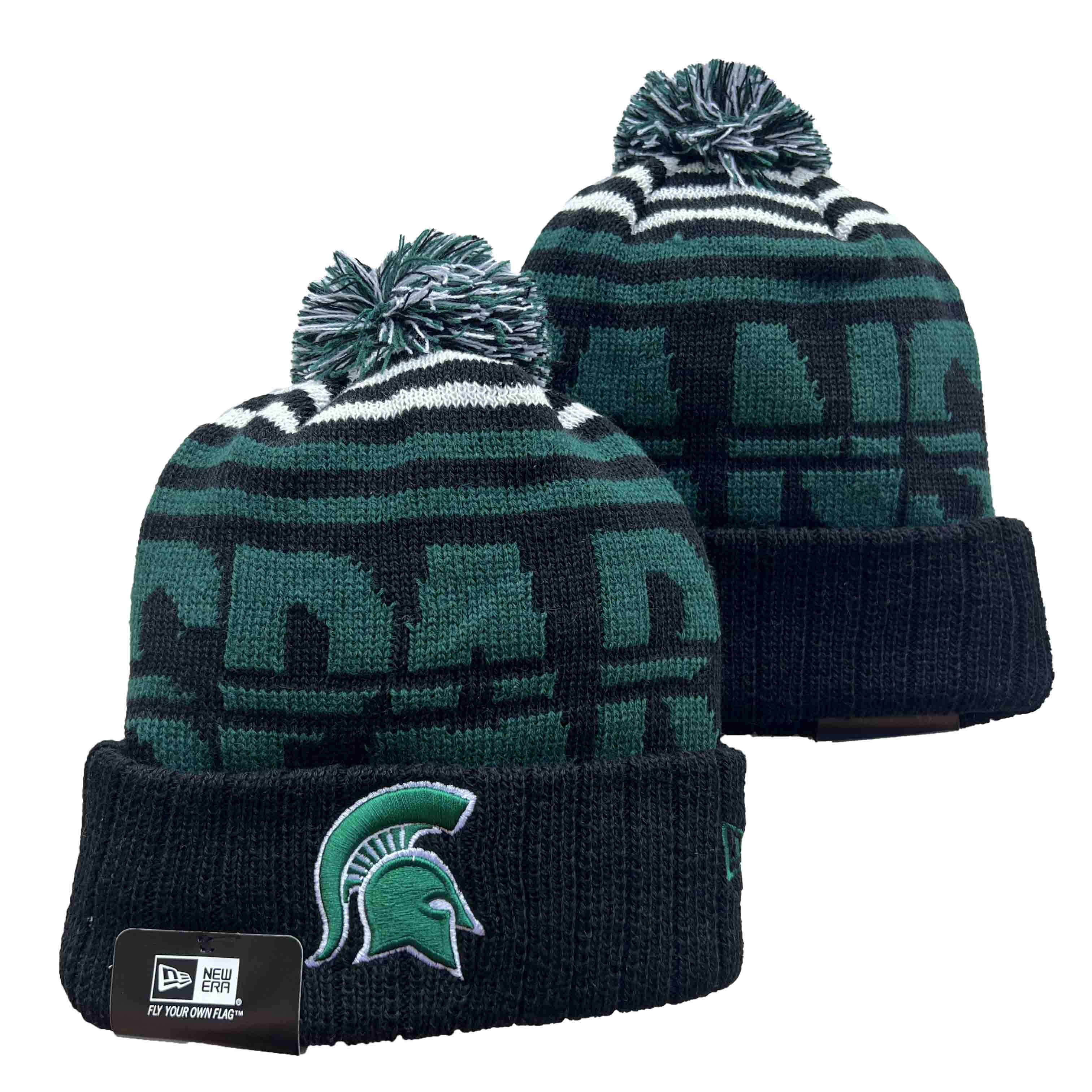 NCAA Michigan State Spartans Beanies Knit Hats-YD426