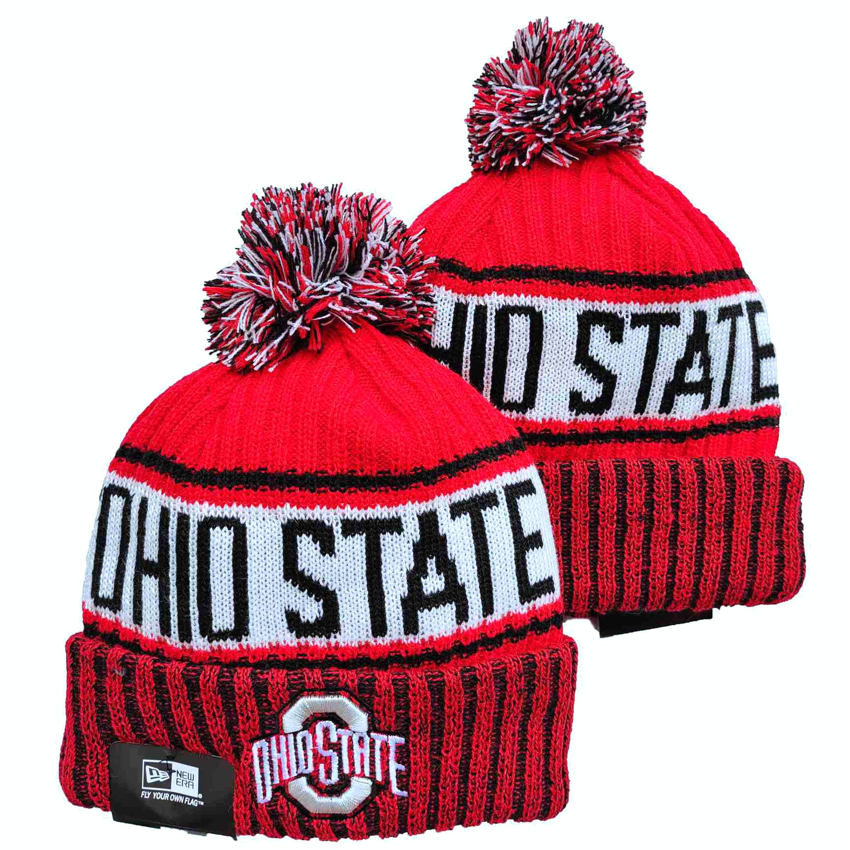 NCAA Ohio State Buckeyes Beanies Knit Hats-YD388