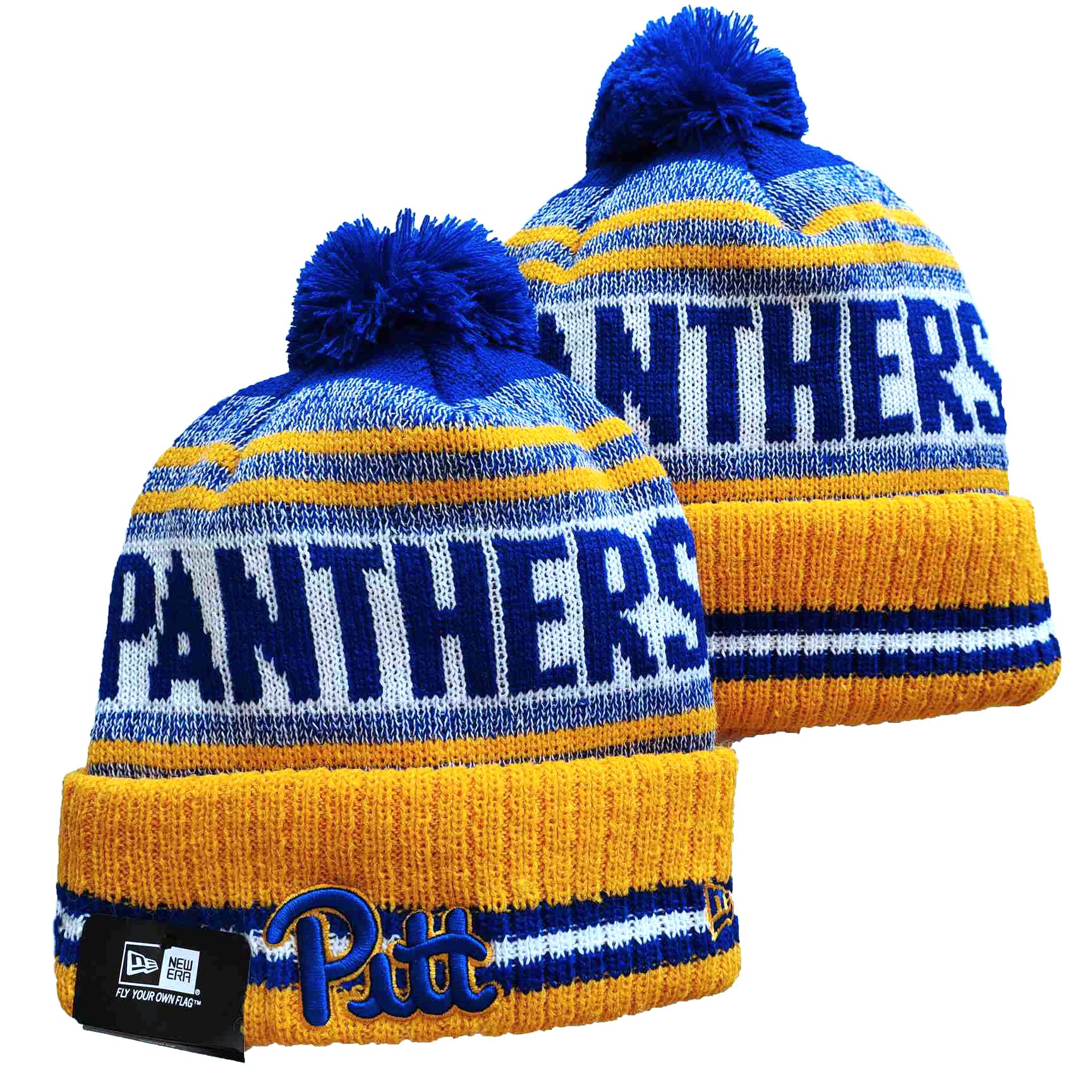 NCAA Pitt Panthers Beanies Knit Hats-YD431