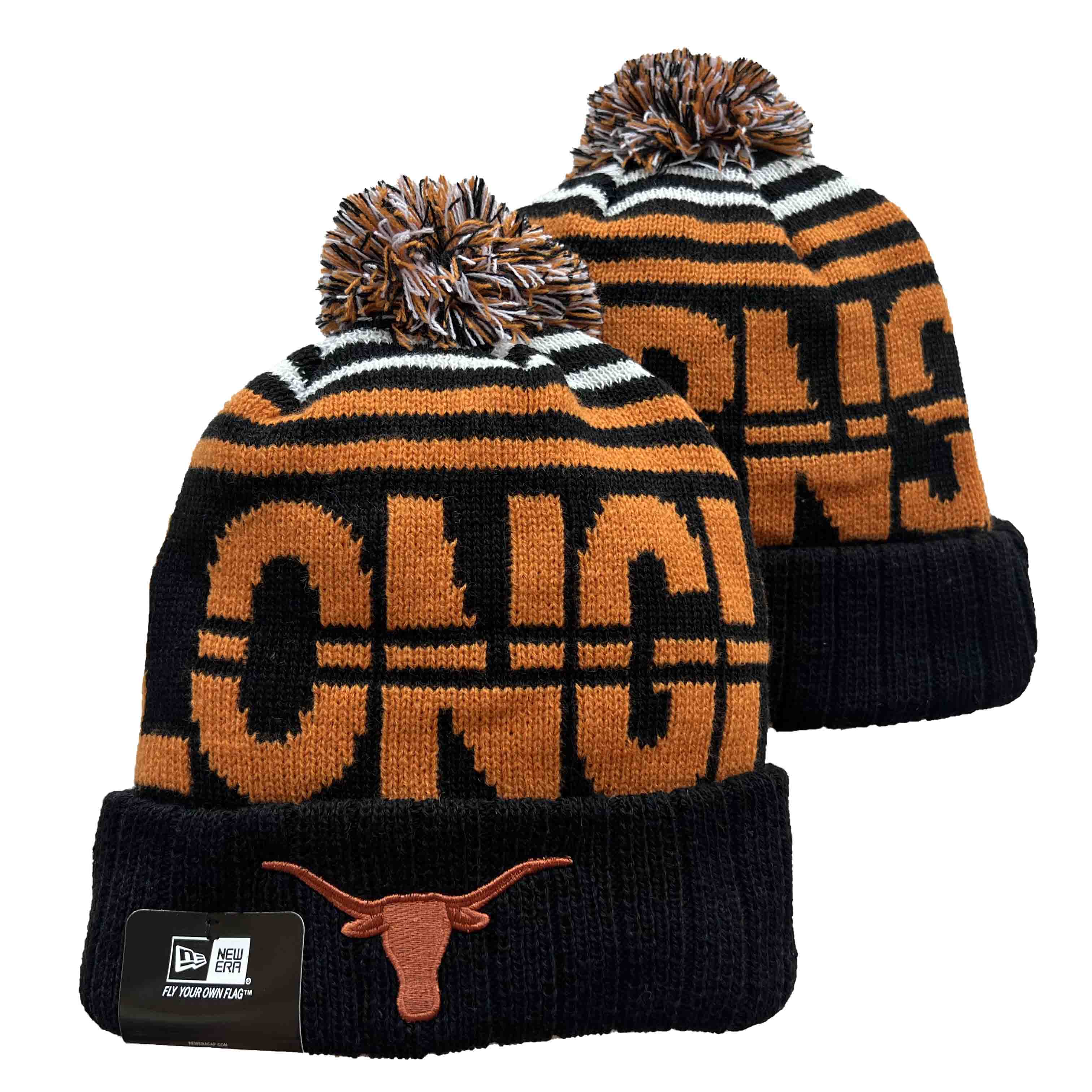 NCAA Texas Longhorns Beanies Knit Hats-YD397