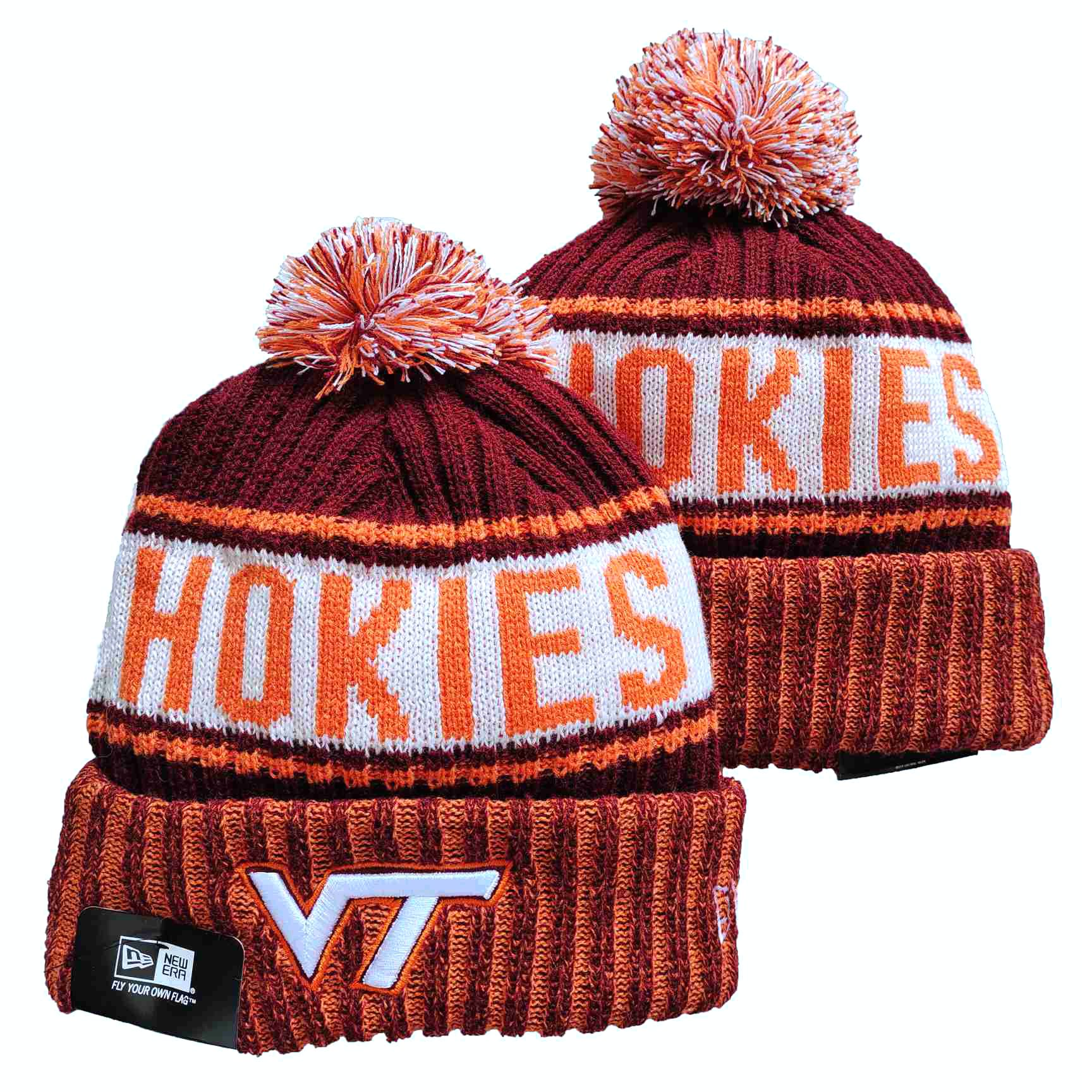 NCAA Virginia Tech Hokies Beanies Knit Hats-YD440