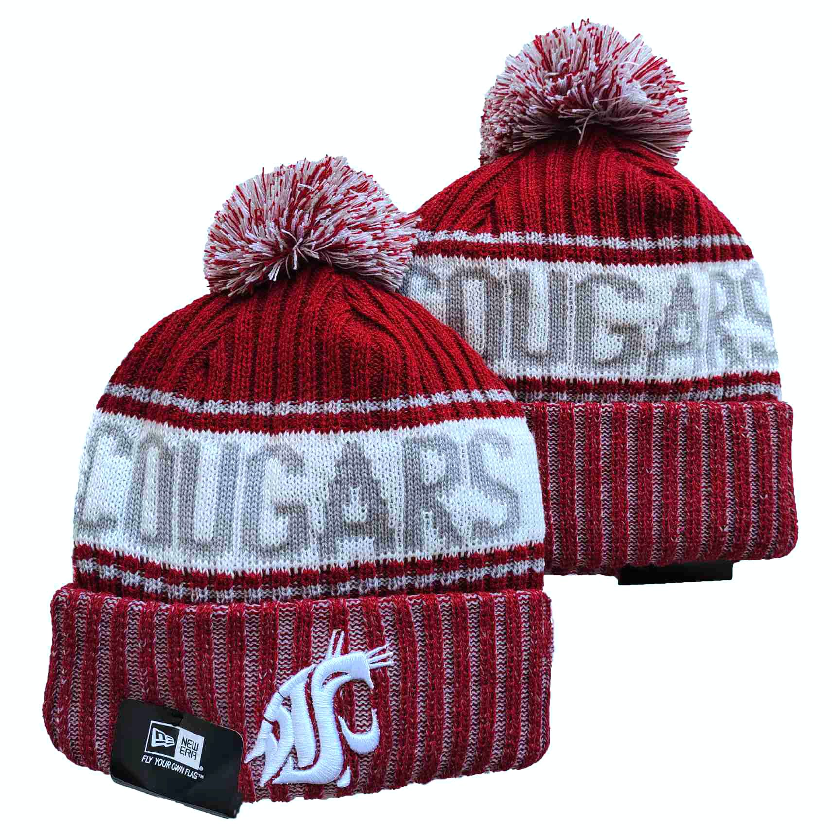 NCAA Washington State Cougars Beanies Knit Hats-YD446