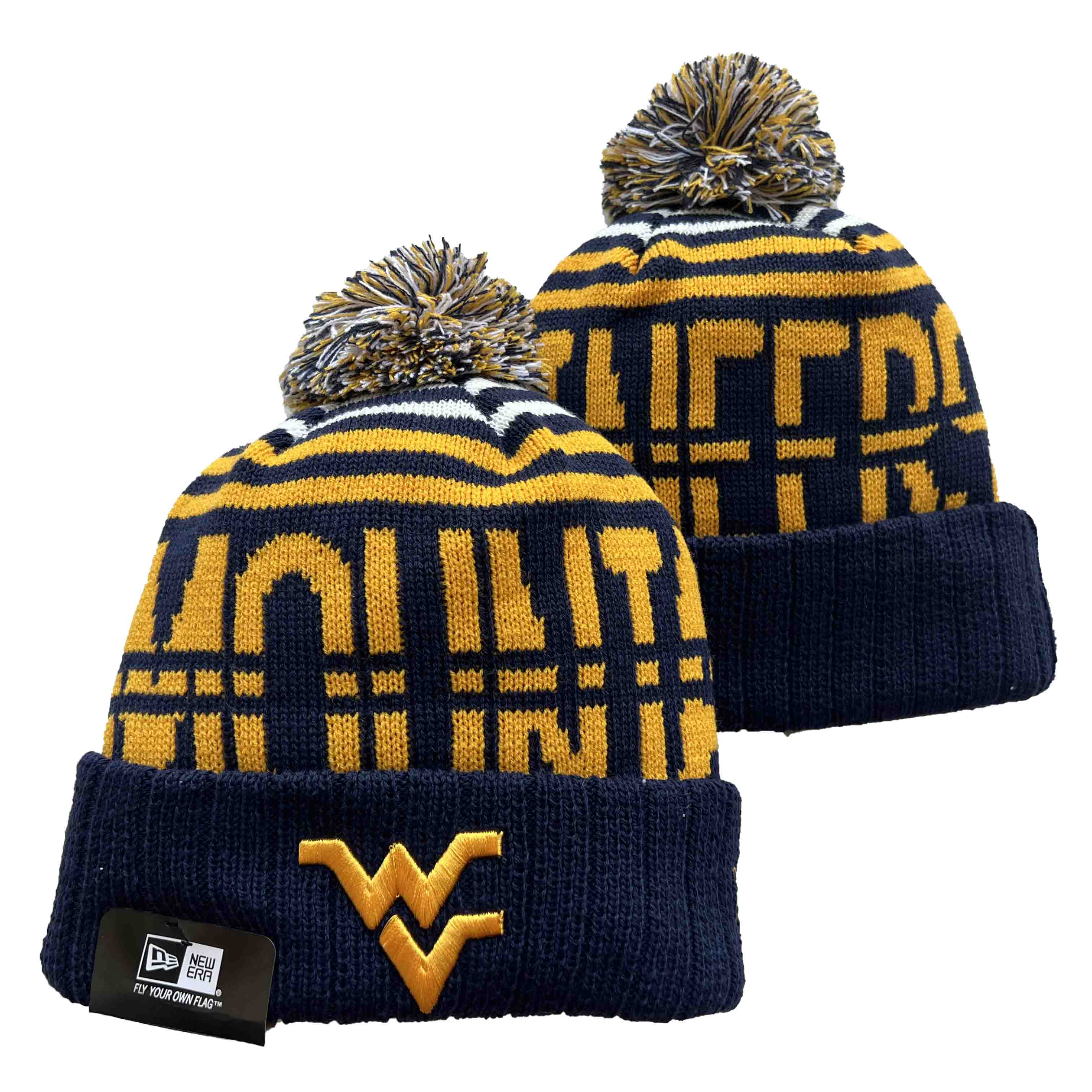NCAA West Virginia Mountaineers Beanies Knit Hats-YD449