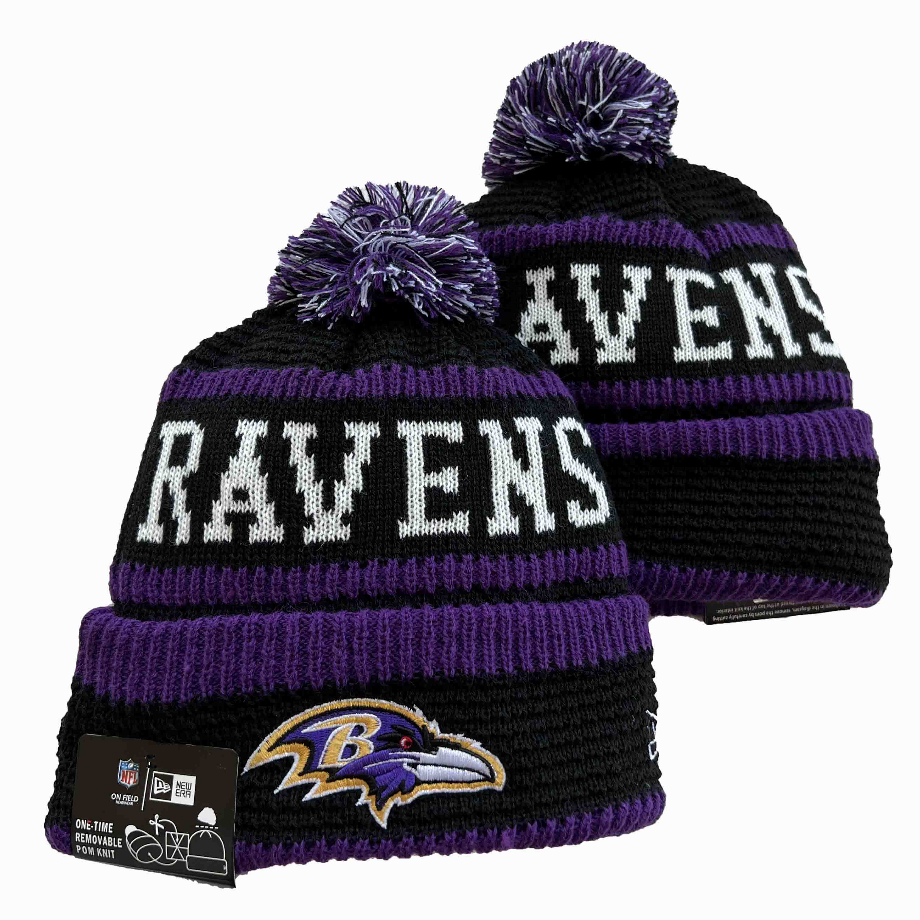NFL Baltimore Ravens Beanies Knit Hats-YD1189