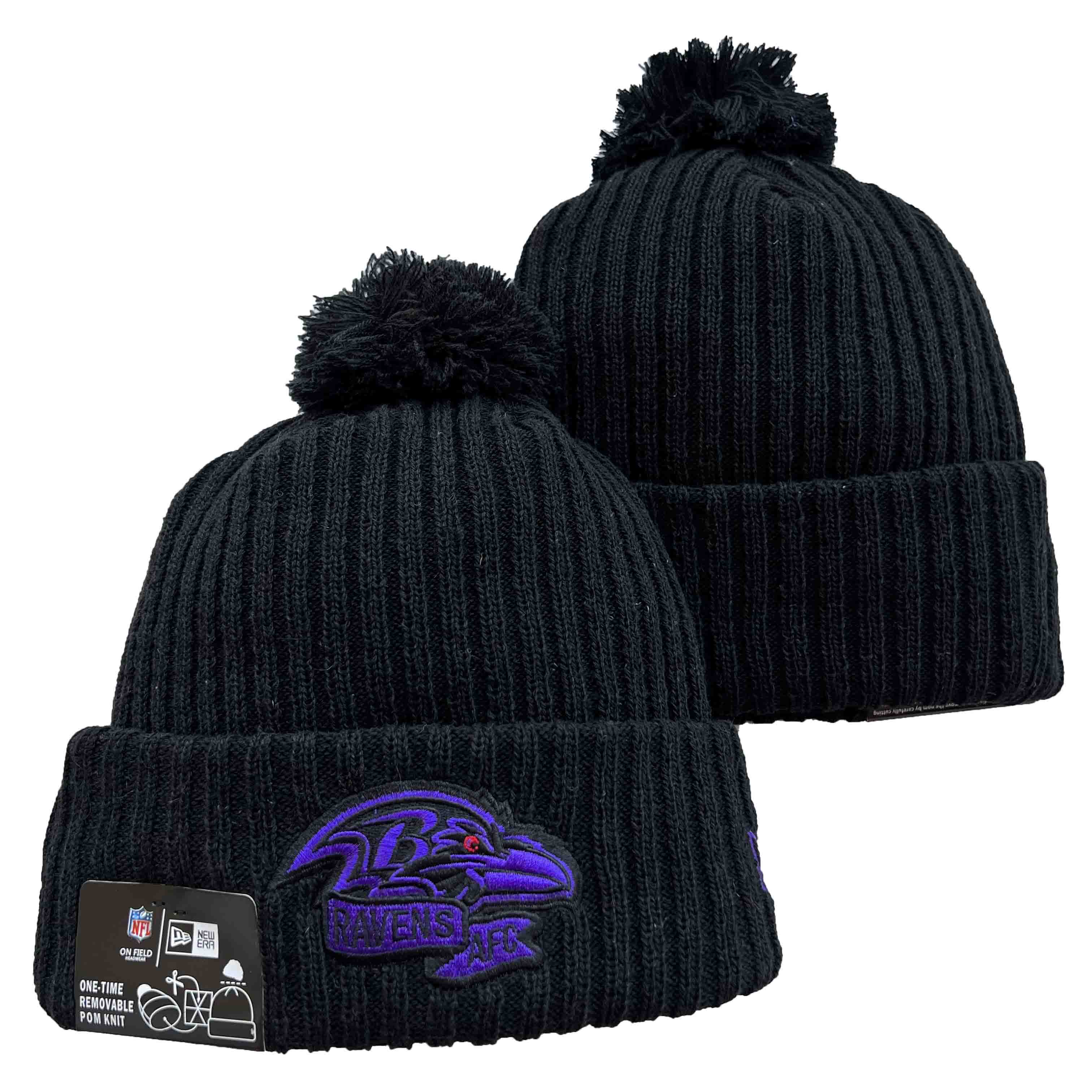 NFL Baltimore Ravens Beanies Knit Hats-YD1191