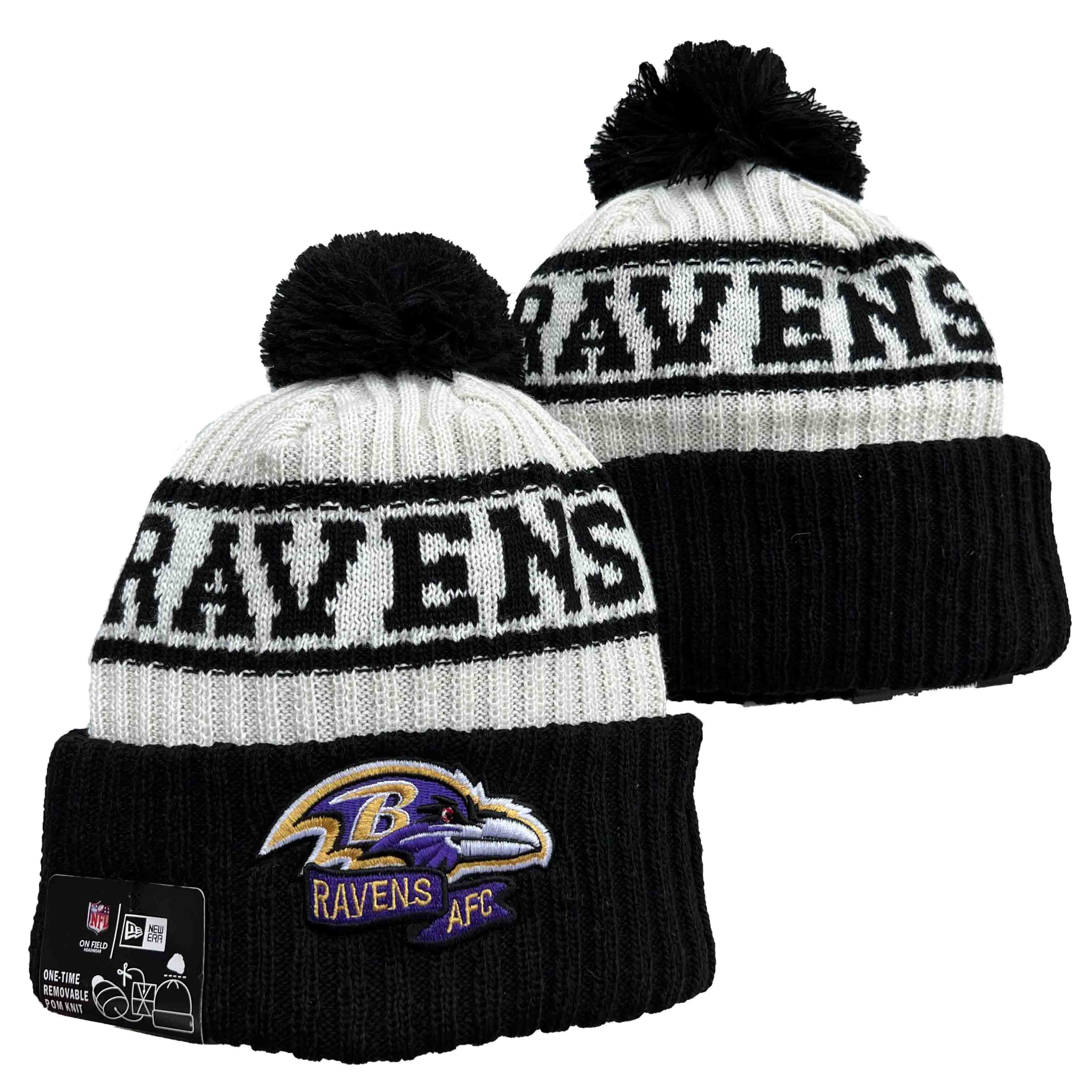 NFL Baltimore Ravens Beanies Knit Hats-YD1192
