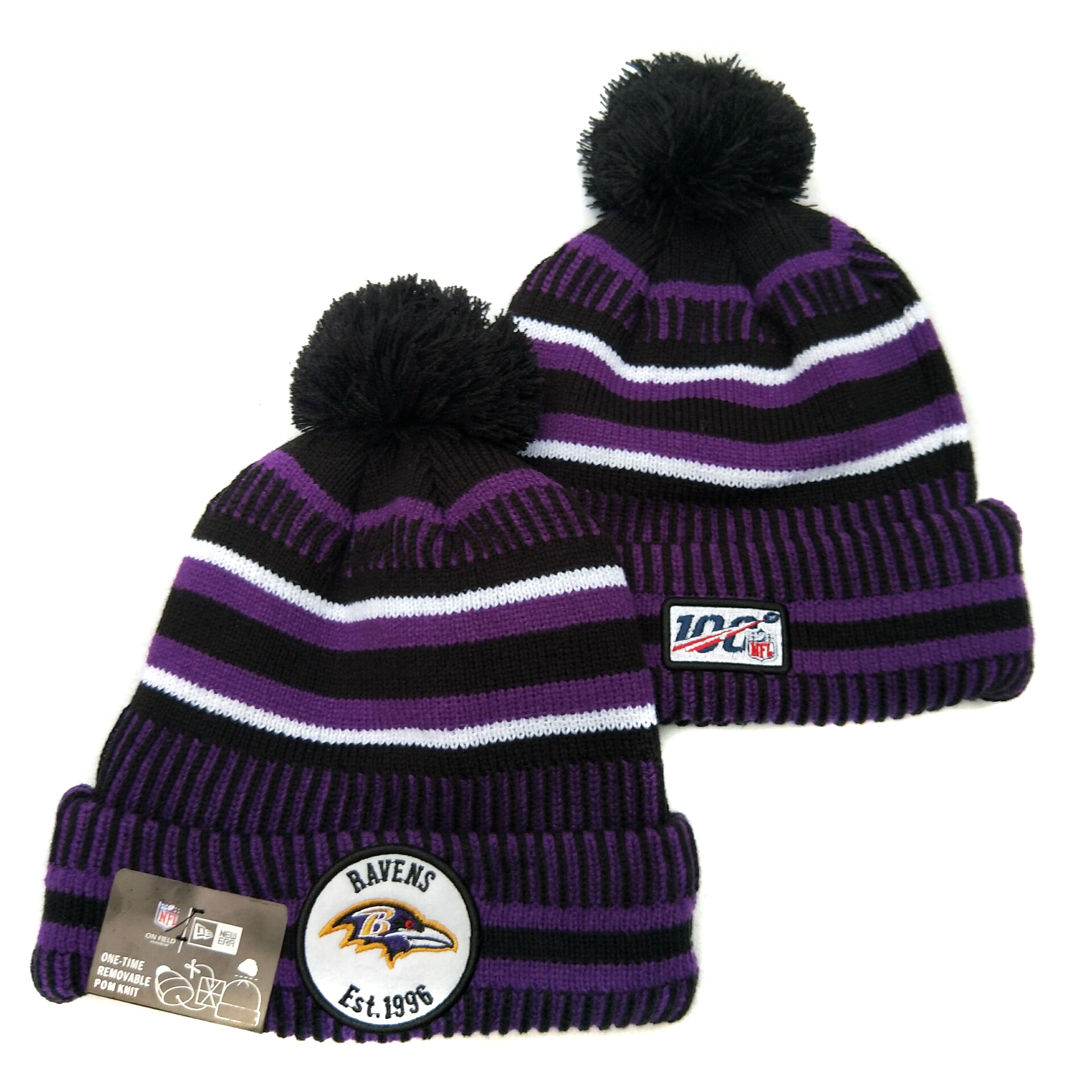 NFL Baltimore Ravens Beanies Knit Hats-YD1198