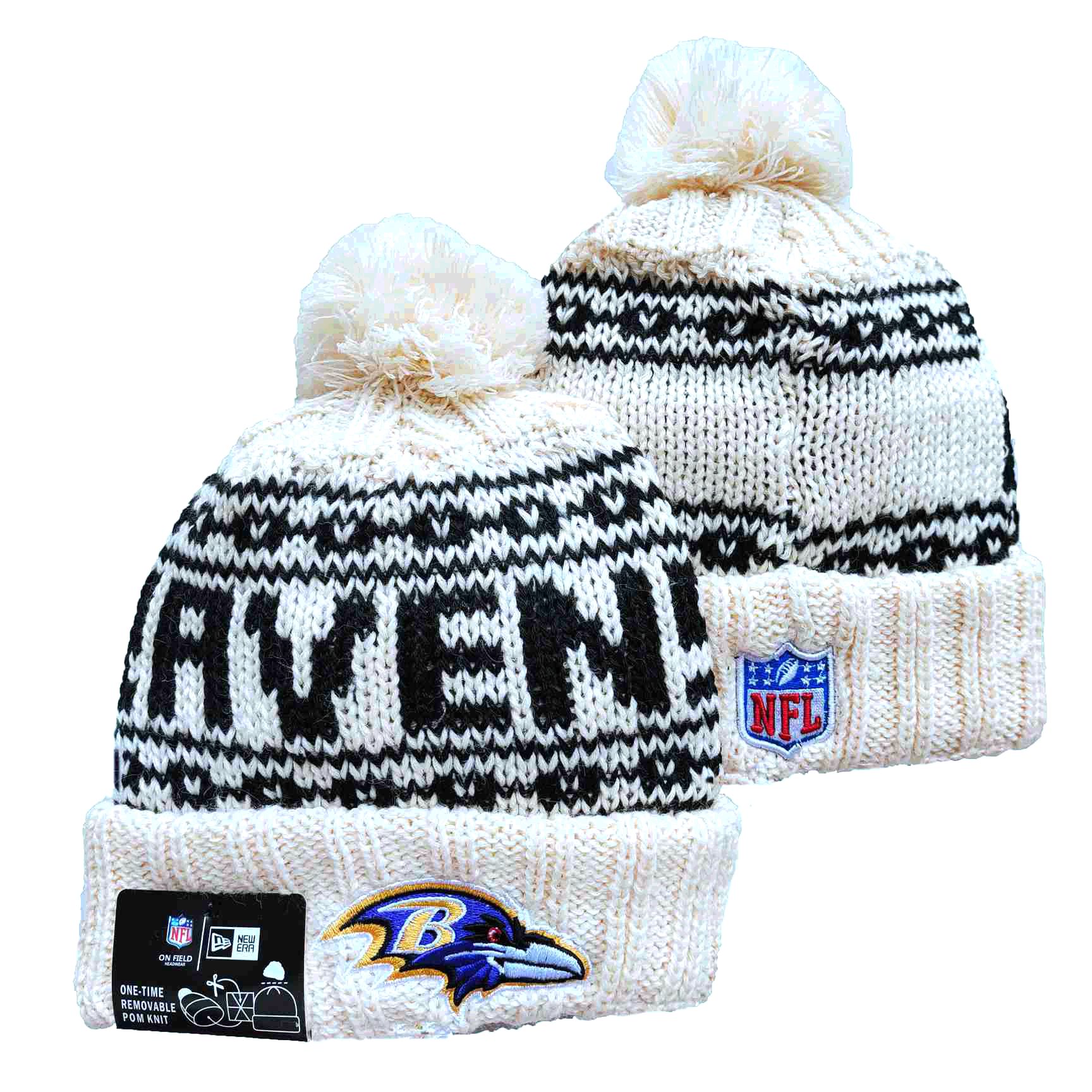NFL Baltimore Ravens Beanies Knit Hats-YD1199