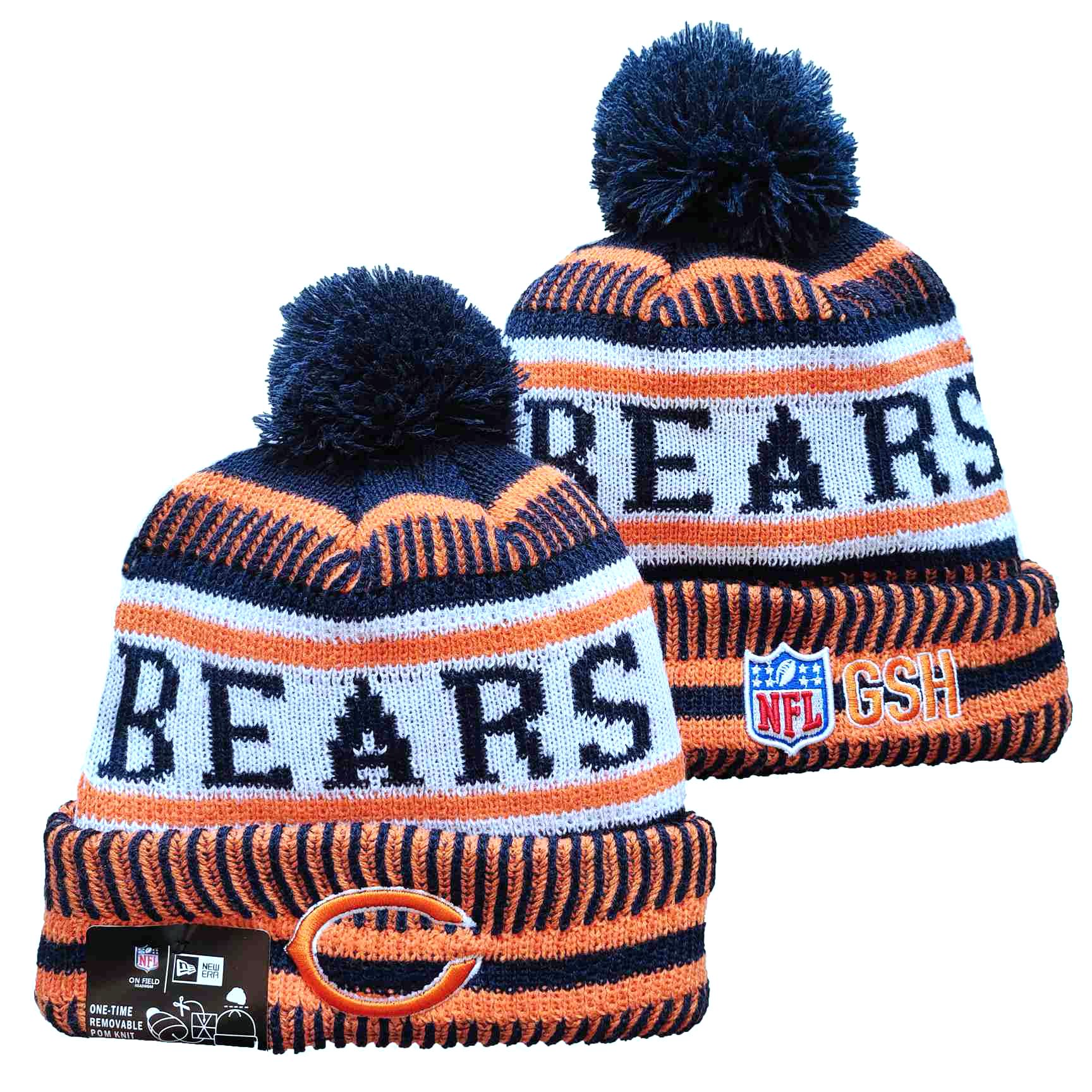 NFL Chicago Bears Beanies Knit Hats-YD903